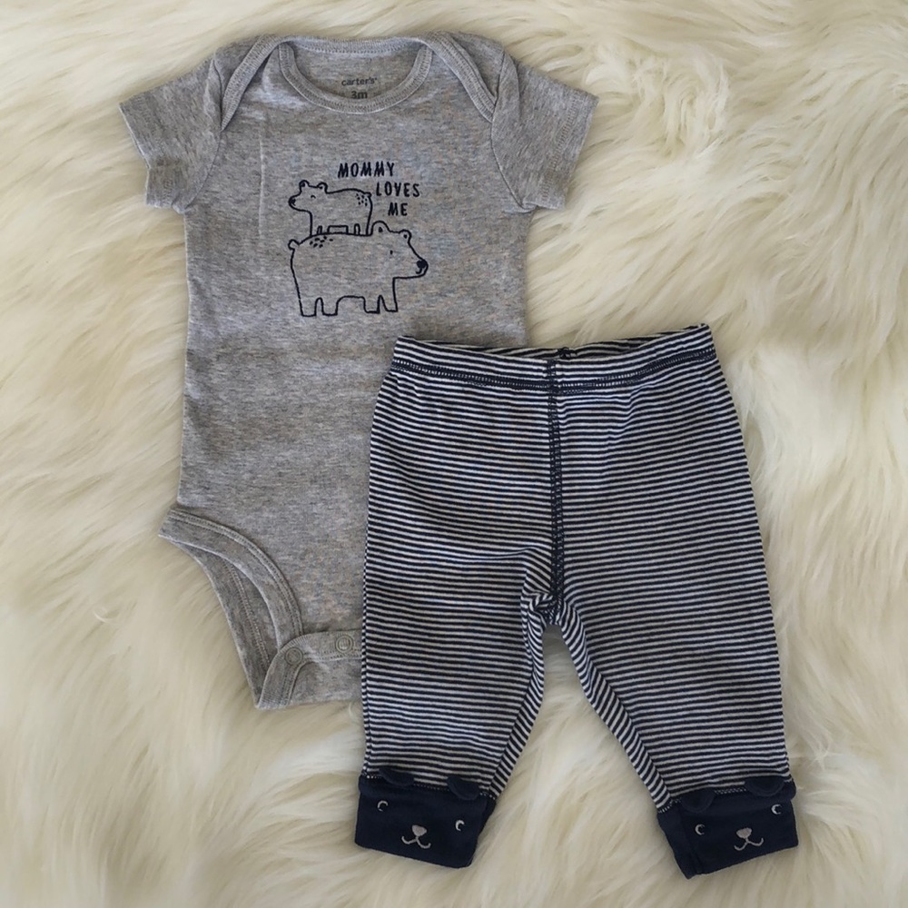 Carter’s Polar Bear Onesie & Pant Set